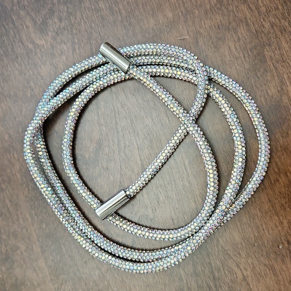 Rhinestone Drawstring Tube Ropes - Picture 9 of 11